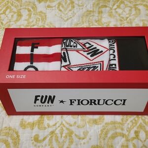 Fiorucci Men's Red and Black Socks